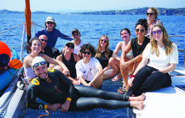 l'equipe de Noam Yaron lors de la traversée Calvi-Monaco