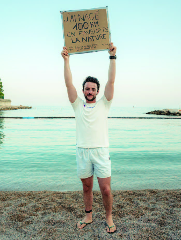 Noan Yaron nage en faveur de la nature