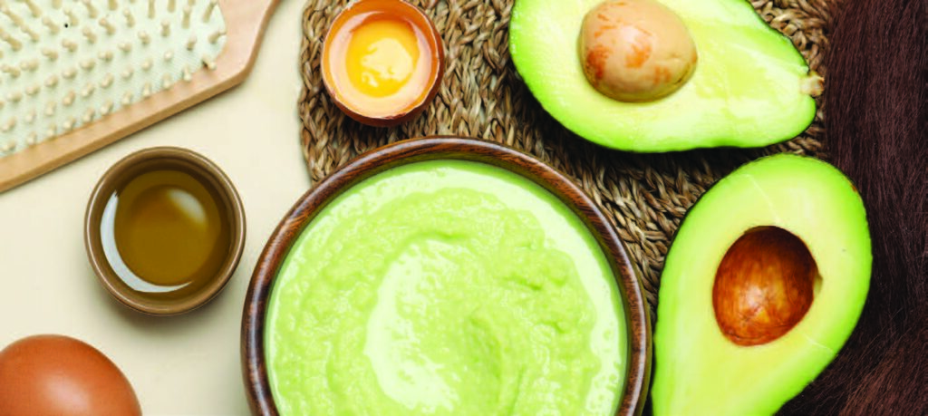 “Masque à l’avocat et au miel pour cheveux secs”